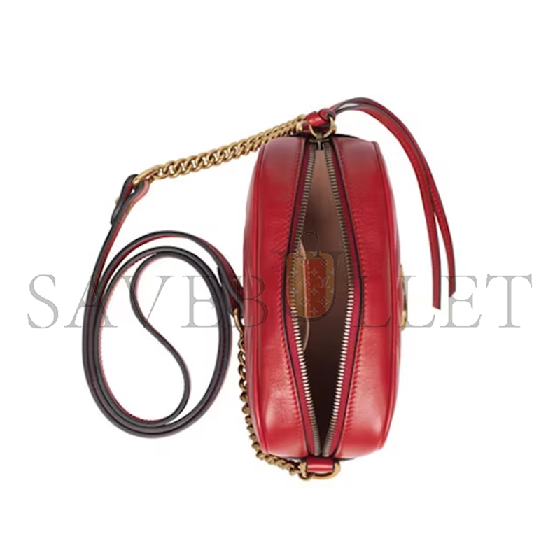 GUCCI GG MARMONT MATELASSÉ SMALL CAMERA BAG 447632 (24*13*7cm)